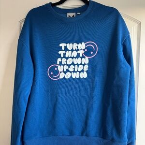 Madi Prewett Turn that Frown Upside Down Pullover Crewneck Sweatshirt Christian